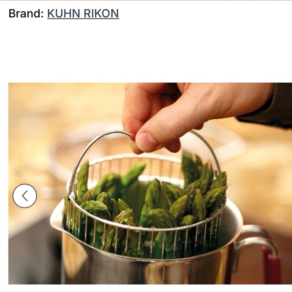 Kuhn Rikon Switzerland Stainless Narrow Pot w Strainer Basket & Lid - Picture 4 of 15